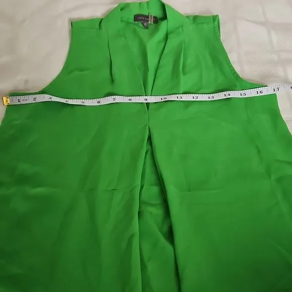 Vince Camuto Sleeveless Top XS Green - Picture 8 of 16